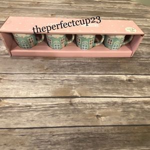 Pastel Gingerbread Espresso Set